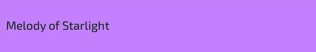 Melody of Starlight